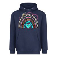 Navy race rainbow Heavyweight Hoodie - AdoDesignShop