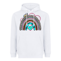 White race rainbow Heavyweight Hoodie - AdoDesignShop