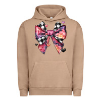 Pigment Burro coquette bow floral checkered pattern Urban Hoodie - JahusDesignShop