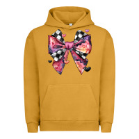 Pigment Peanut Butter coquette bow floral checkered pattern Urban Hoodie - JahusDesignShop