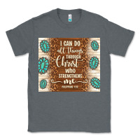 Charcoal Heather i can do all things through christ who strengthens Classic Tee - TumblerDesignByShophia