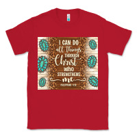 Red i can do all things through christ who strengthens Classic Tee - TumblerDesignByShophia