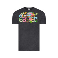 Vintage Black Happy Easter Easter Day Vintage Tee - CowGirlArtShop