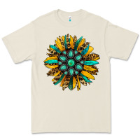Bone turquoise leopard sunflower Premium Tee - Jasminsmagicworld