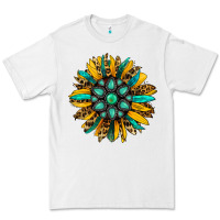 White turquoise leopard sunflower Premium Tee - Jasminsmagicworld