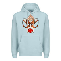 Blue Mist Coffee  Animal Premium Hoodie - CowhideDigitalArt