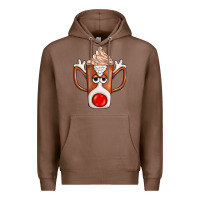 Chestnut Coffee  Animal Premium Hoodie - CowhideDigitalArt