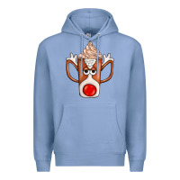 Colony Blue Coffee  Animal Premium Hoodie - CowhideDigitalArt