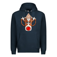 Navy Coffee  Animal Premium Hoodie - CowhideDigitalArt