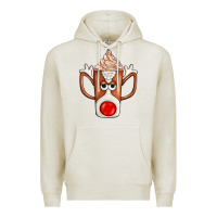 Oatmeal Heather Coffee  Animal Premium Hoodie - CowhideDigitalArt