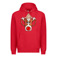 Red Coffee  Animal Premium Hoodie - CowhideDigitalArt
