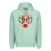 Seafoam Coffee  Animal Premium Hoodie - CowhideDigitalArt