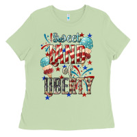 Sweet Land Of Liberty 4th Of July Ladies Tee | Teevron