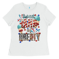 White Sweet land of liberty 4th of july Ladies Tee - HowdyJamesFarm