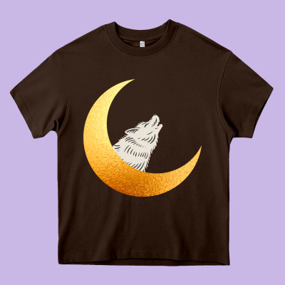 Howling Wolf Heavy Core Tee Designed By Bettercallsaul