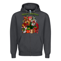Smoke happy holidays gnomes truck Zipper Hoodie - BarkalooDesign