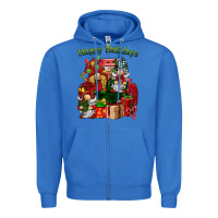 True Royal happy holidays gnomes truck Zipper Hoodie - BarkalooDesign
