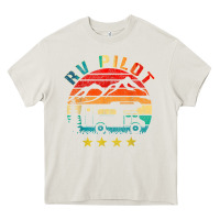 Cream rv pilot camping funny vintage motorhome travel vacation t shirt Heavy Core Tee - maiPhamDesign