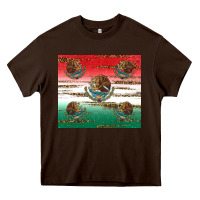 Chocolate Brown Mexican Flag Heavy Core Tee - RanaPortraitStore