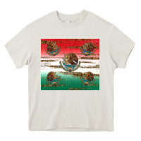 Cream Mexican Flag Heavy Core Tee - RanaPortraitStore