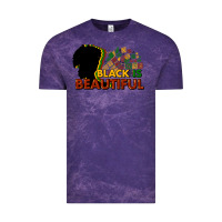 Cloud Purple Black is beautiful Vintage Tee - HowdyJamesFarm