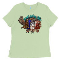 Matcha God bless the USA Eagle 4th of july Ladies Tee - HowdyJamesFarm