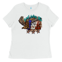 White God bless the USA Eagle 4th of july Ladies Tee - HowdyJamesFarm