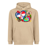 Mushroom western leopard  dominican republic  hearts Heavyweight Hoodie - AdoDesignShop