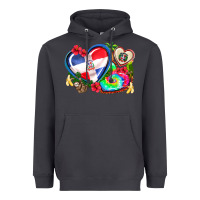 Western Leopard  Dominican Republic  Hearts Heavyweight Hoodie | Teevron