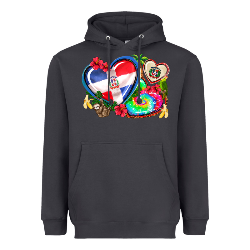 Western Leopard  Dominican Republic  Hearts Heavyweight Hoodie by AdoDesignShop | Teevron