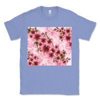 Colony Blue hibiscus flowers with glitter Classic Tee - TumblerDesignByShophia