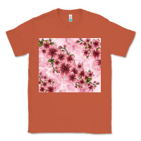 Copper hibiscus flowers with glitter Classic Tee - TumblerDesignByShophia