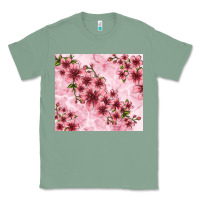 Sage hibiscus flowers with glitter Classic Tee - TumblerDesignByShophia