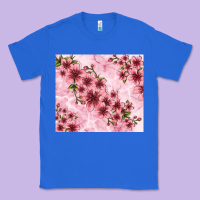 Hibiscus Flowers With Glitter Classic Tee Designed By Tumblerdesignbyshophia