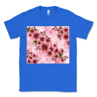 True Royal hibiscus flowers with glitter Classic Tee - TumblerDesignByShophia