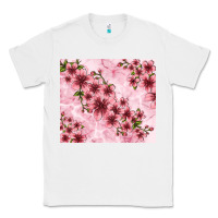 White hibiscus flowers with glitter Classic Tee - TumblerDesignByShophia