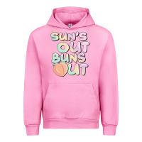 Fuchsia Pink sun's out buns out Urban Hoodie - JahusDesignShop