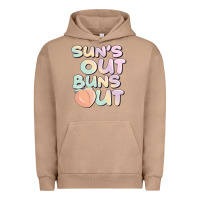 Pigment Burro sun's out buns out Urban Hoodie - JahusDesignShop