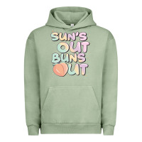 Pigment Oil Green sun's out buns out Urban Hoodie - JahusDesignShop