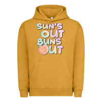 Pigment Peanut Butter sun's out buns out Urban Hoodie - JahusDesignShop