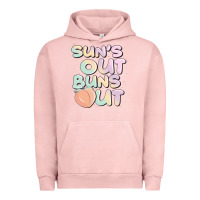 Pigment Salmon sun's out buns out Urban Hoodie - JahusDesignShop