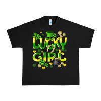Black lucky girl st. patricks day Urban Heavy Tee - HowdyJamesFarm