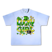 Grape Ice lucky girl st. patricks day Urban Heavy Tee - HowdyJamesFarm