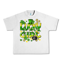 Lunar Rock lucky girl st. patricks day Urban Heavy Tee - HowdyJamesFarm