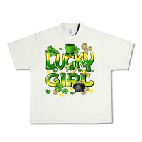 Pistachio lucky girl st. patricks day Urban Heavy Tee - HowdyJamesFarm