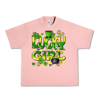 Salmon lucky girl st. patricks day Urban Heavy Tee - HowdyJamesFarm