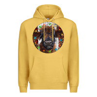 Antique Gold Western Christmas Calf Premium Hoodie - RanaPortraitStore