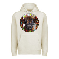 Oatmeal Heather Western Christmas Calf Premium Hoodie - RanaPortraitStore