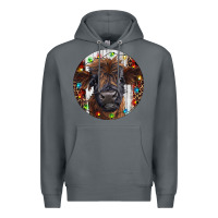 Rock Western Christmas Calf Premium Hoodie - RanaPortraitStore