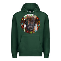 Sports Green Western Christmas Calf Premium Hoodie - RanaPortraitStore